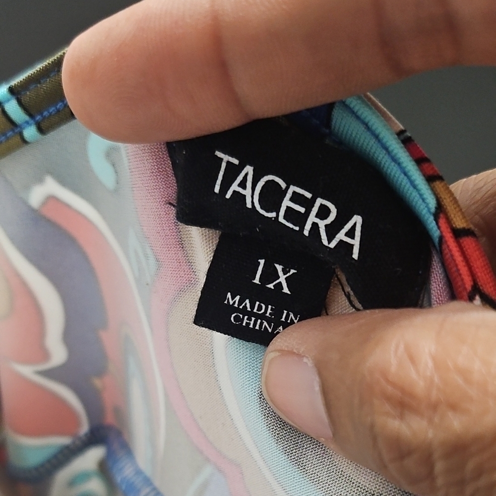 Tacera Colorful Abstract Pattern Dress - Picture 6 of 6